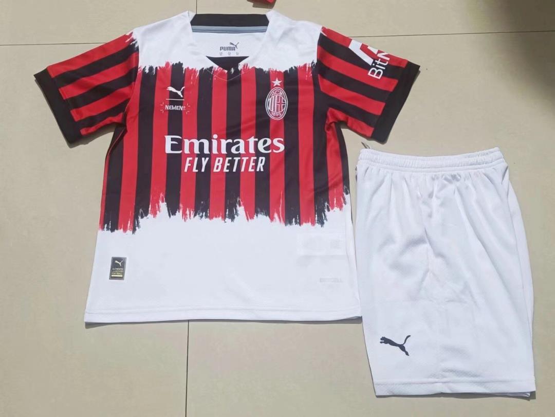 Kids-AC Milan 21/22 Fourth White/Red/Black Soccer Jersey